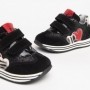 SNEAKERS NERO GIARDINI JUNIOR